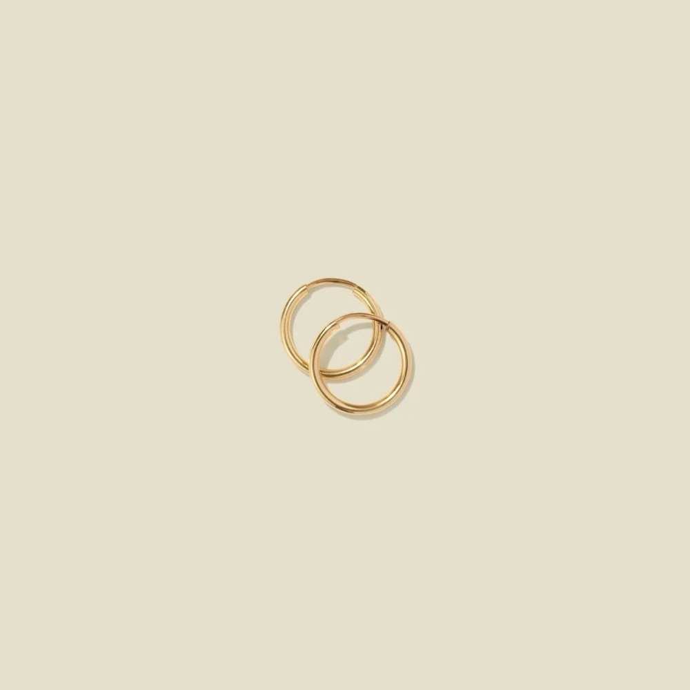Gold hoop earrings